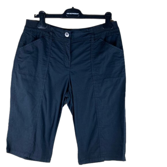 CHICO'S Black Long Bermuda Shorts - Picture 1 of 11